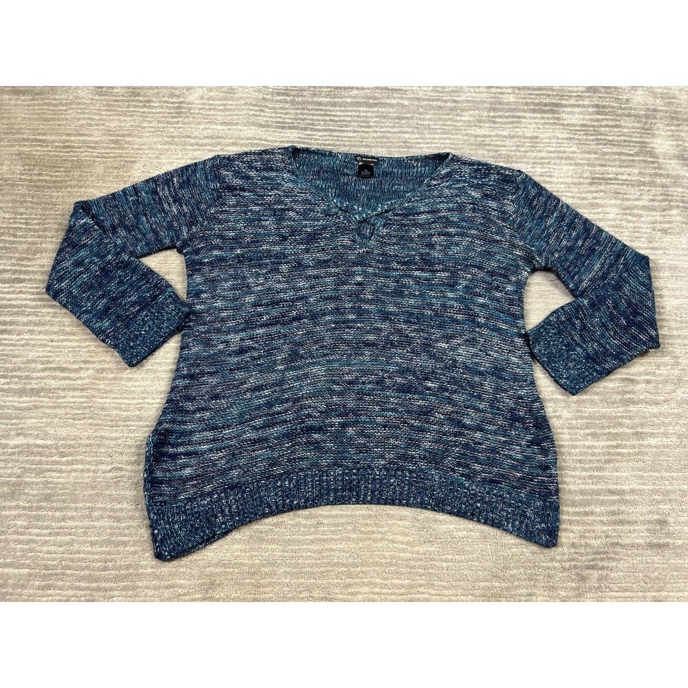 New Direction Sweater‎ Womens XL Blue Long Sleeve Acrylic Blend Made in USA